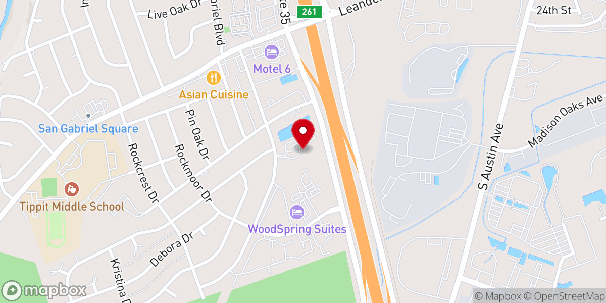 Map showing location of Christ Lutheran Learning Center