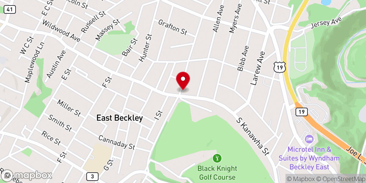 Map showing location of Rose & Quesenberry