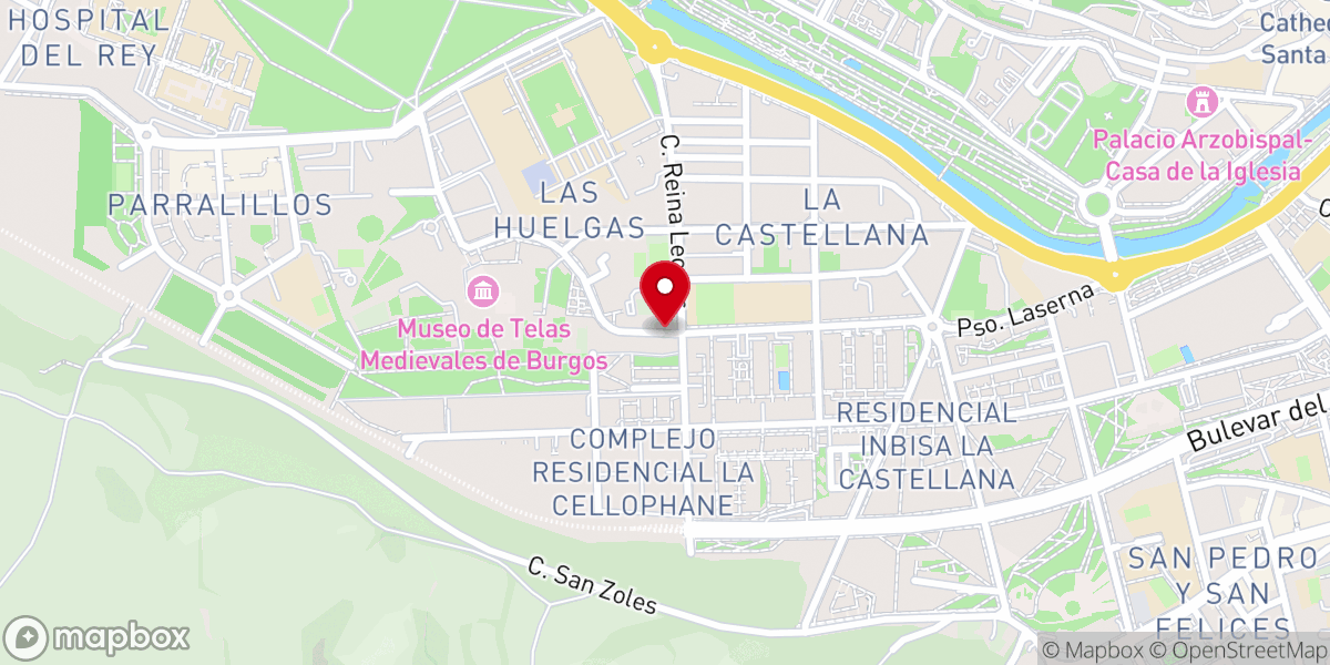 Map showing location of Arco del Amparo