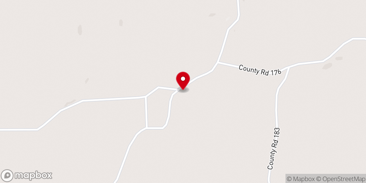 Map showing location of Bethel Baptist Church