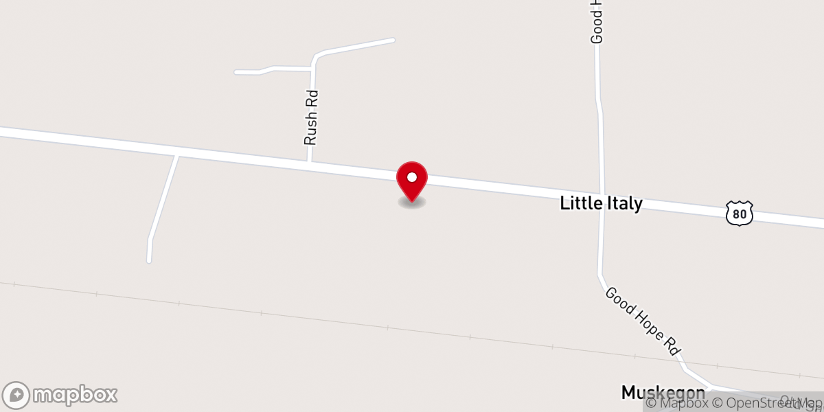 Map showing location of Barn, First Pentecostal Church of lake