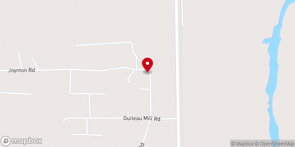Map showing location of Fluker Chapel AME Church