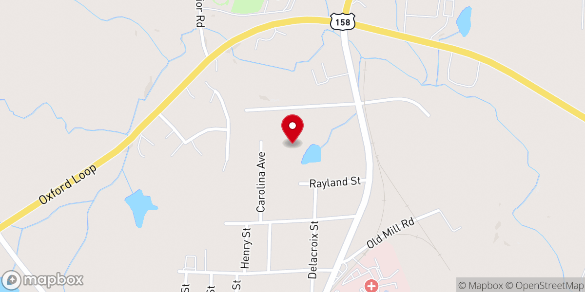 Map showing location of Delrayno Baptist Church