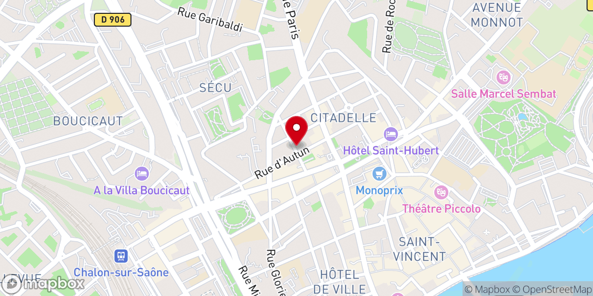 Map showing location of Église Protestante Évangélique