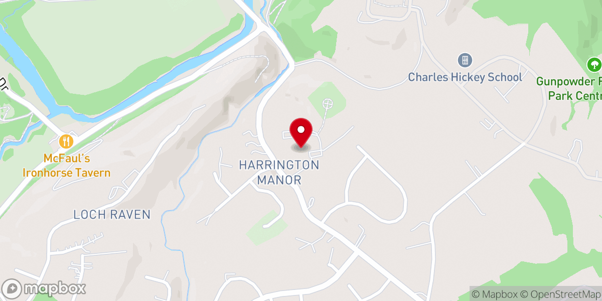 Map showing location of Saint Demetrios Greek Orthodox Church