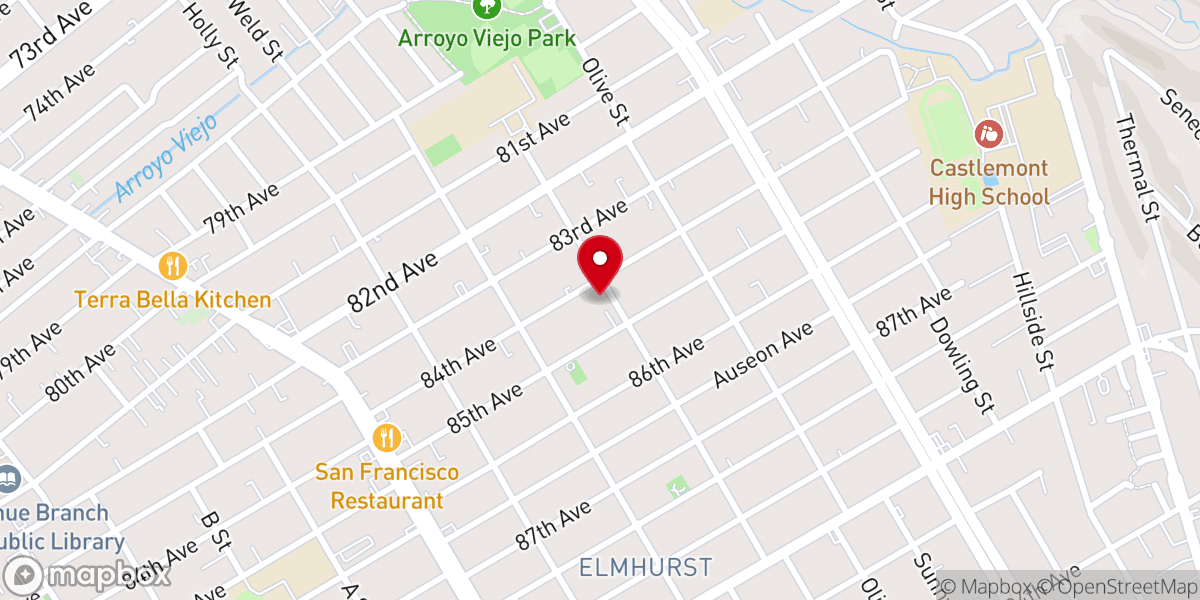 Map showing location of Love Temple Missionary Baptist