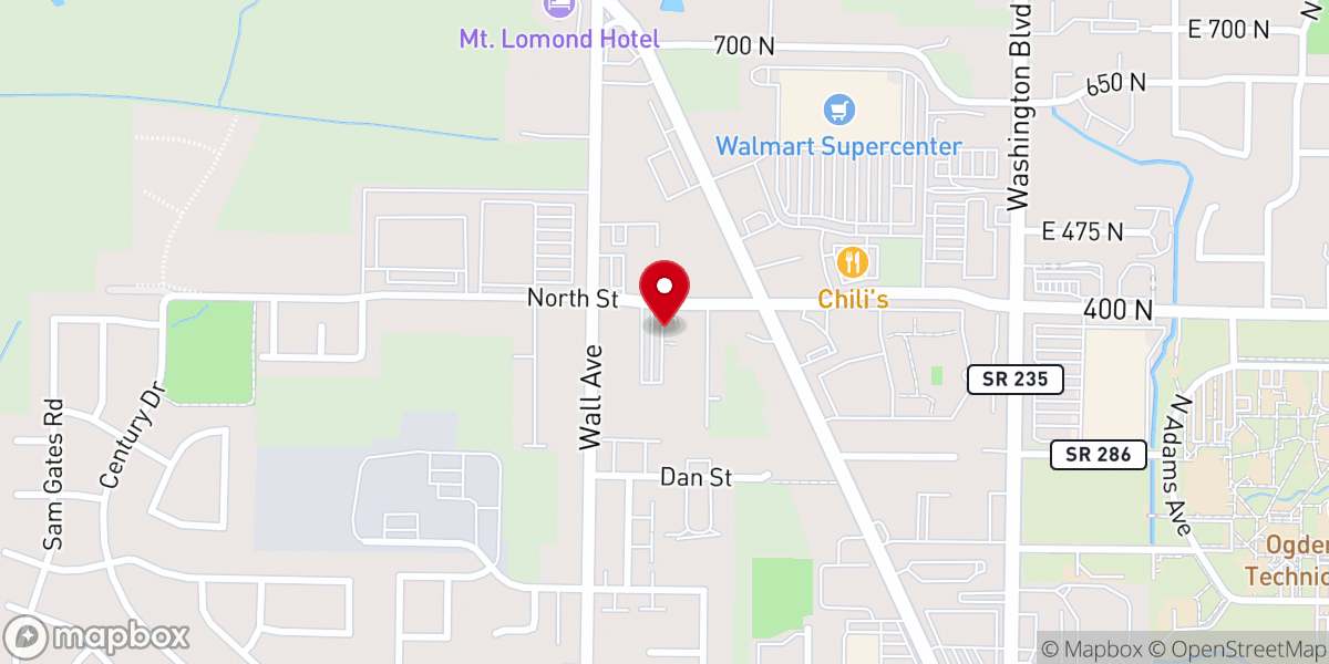 Map showing location of Ogden Buddhist Church