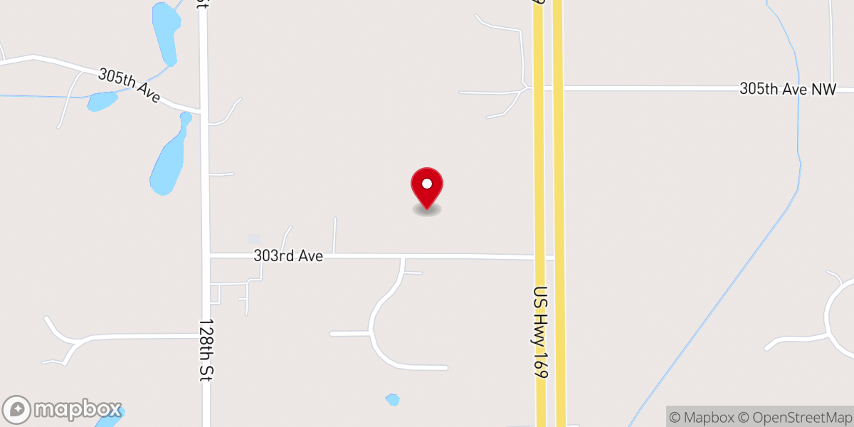 Map showing location of Eternity Church