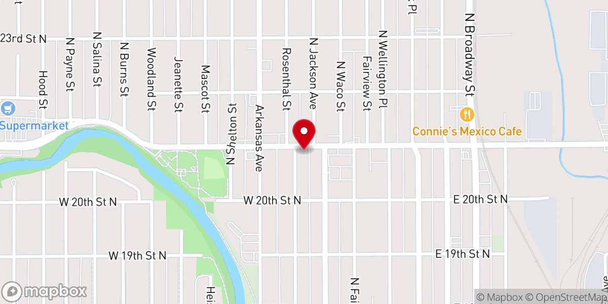 Map showing location of Bethany Revival Center