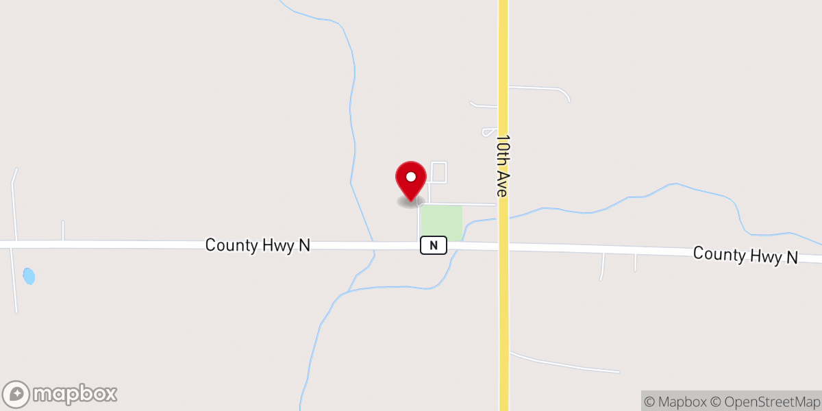 Map showing location of Peace Lutheran Church