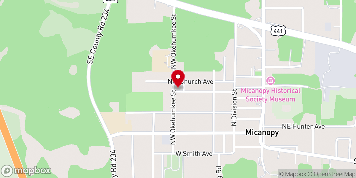 Map showing location of The New Beginning Christian Worship Center, INC