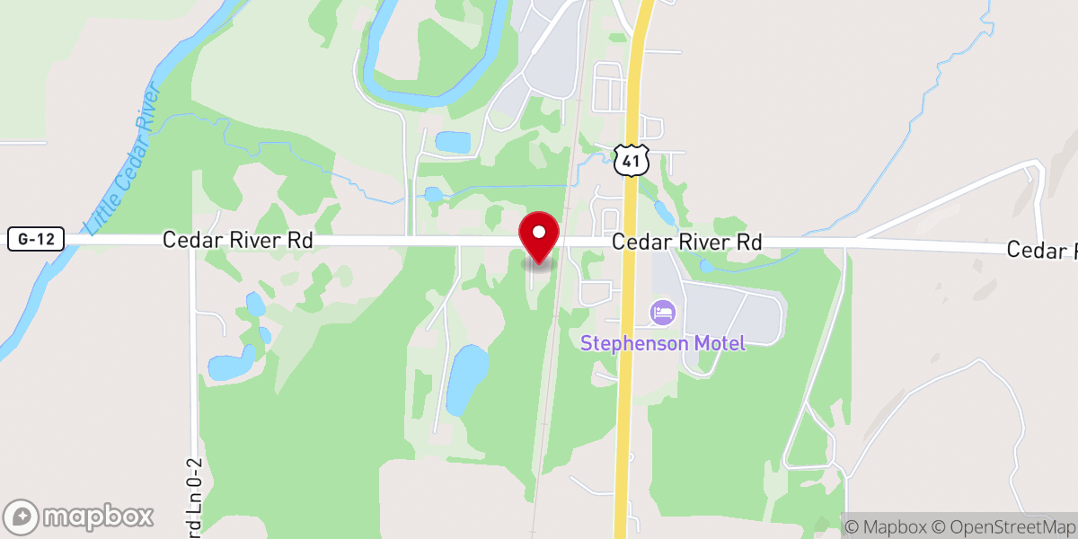 Map showing location of Fellowship Bible Church