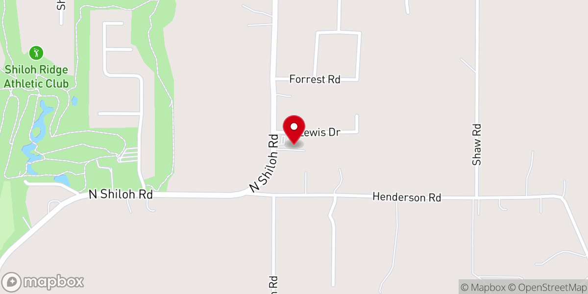 Map showing location of Lakeview Missionary Baptist