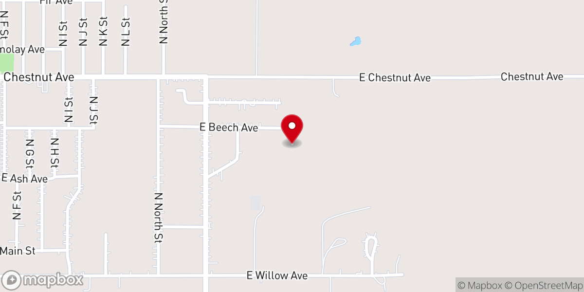 Map showing location of The Recovery Church