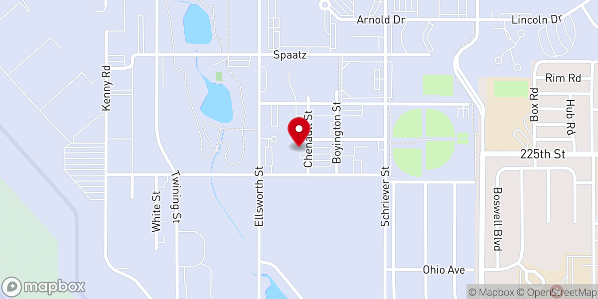 Map showing location of Military & Family Readiness Center