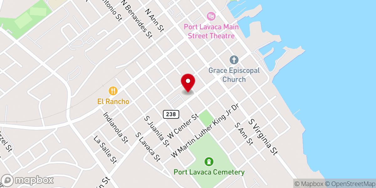Map showing location of St. Jude’s Hall