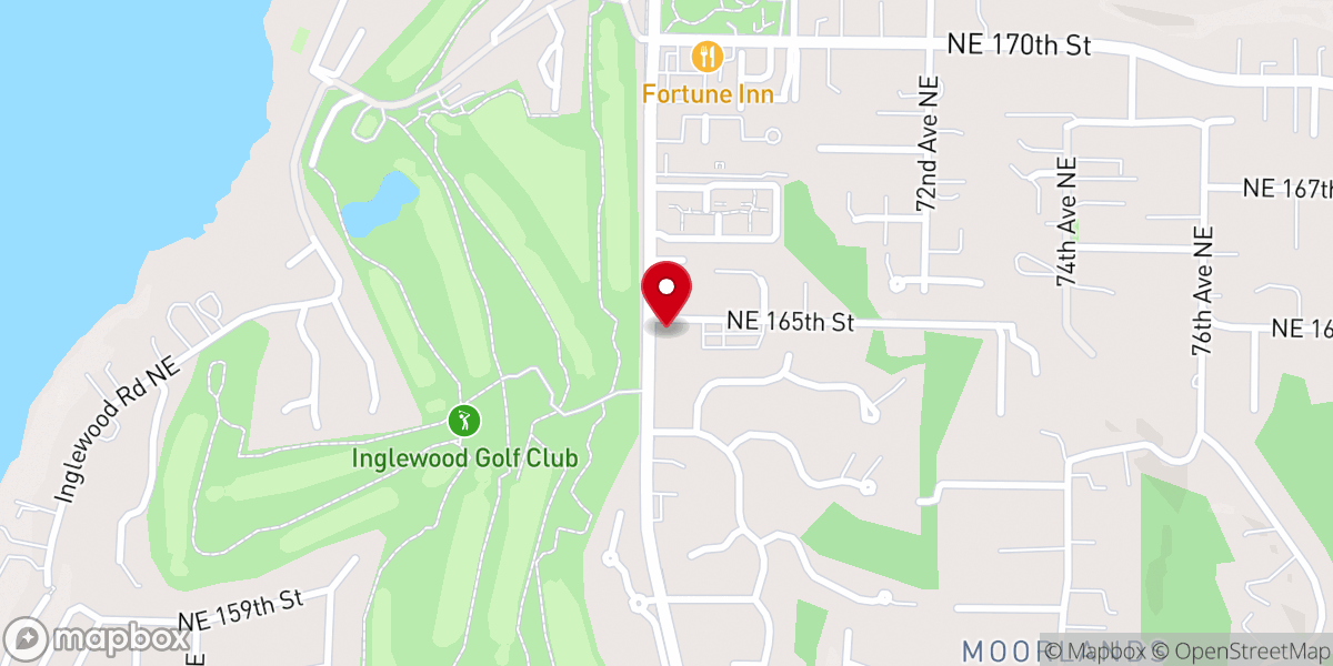 Map showing location of Epiphany Lutheran Church