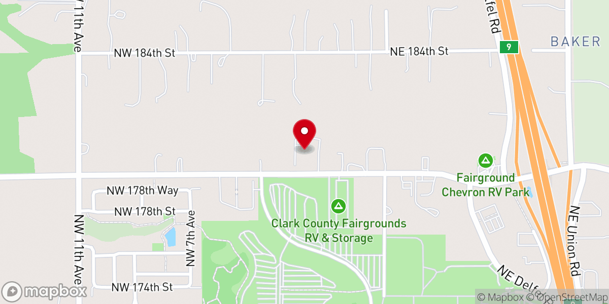 Map showing location of Whipple Creek Seventh-day Adventist Church