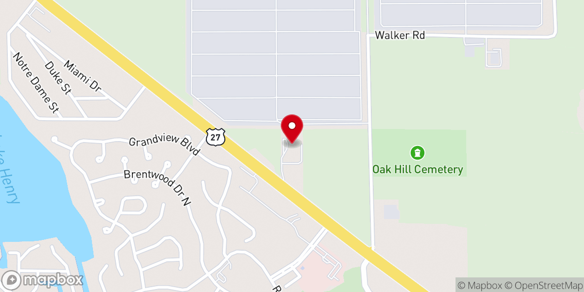 Map showing location of Southern Life Assisted Living