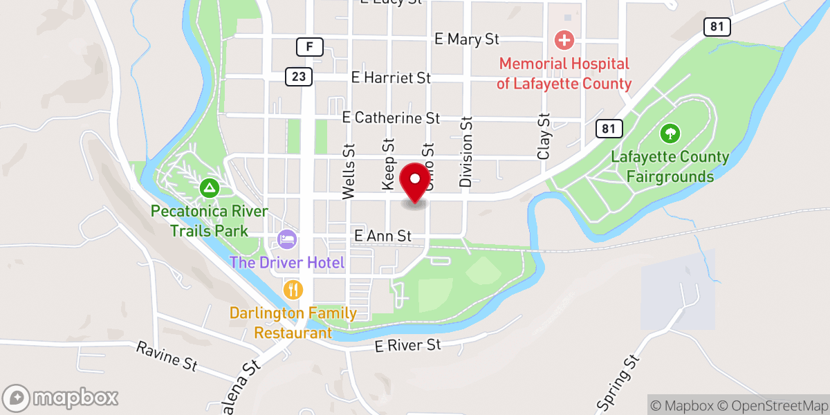 Map showing location of Immanuel United Church Of Christ