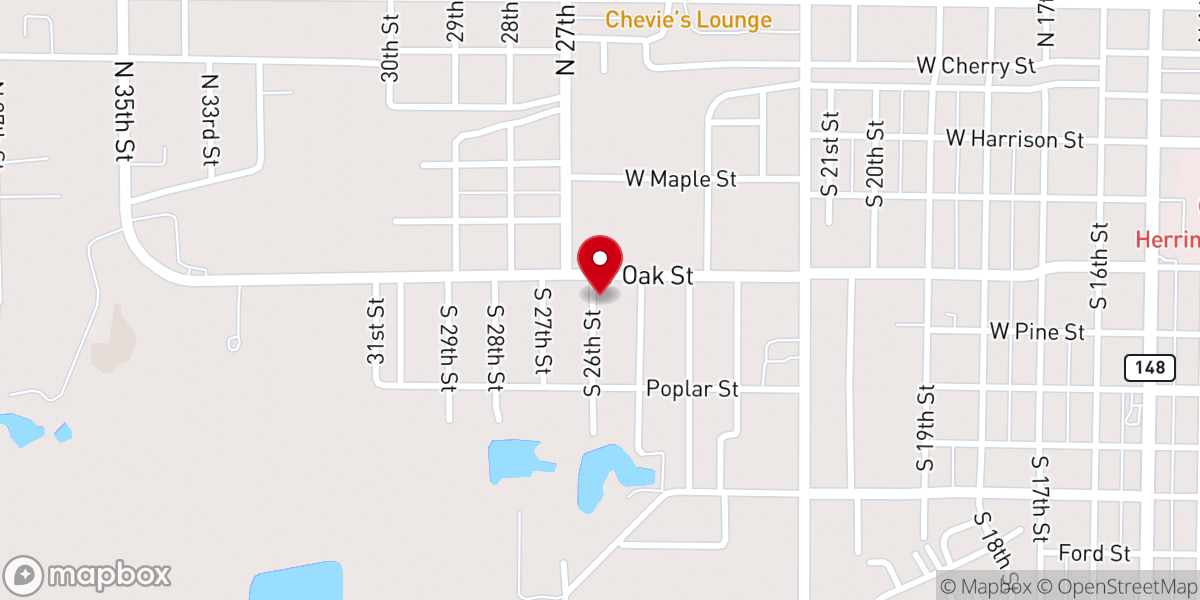 Map showing location of Jesus Only Church