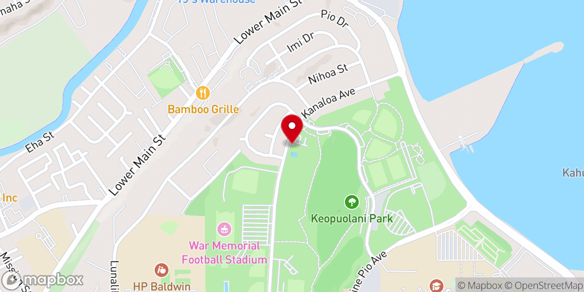 Map showing location of Maui Family YMCA