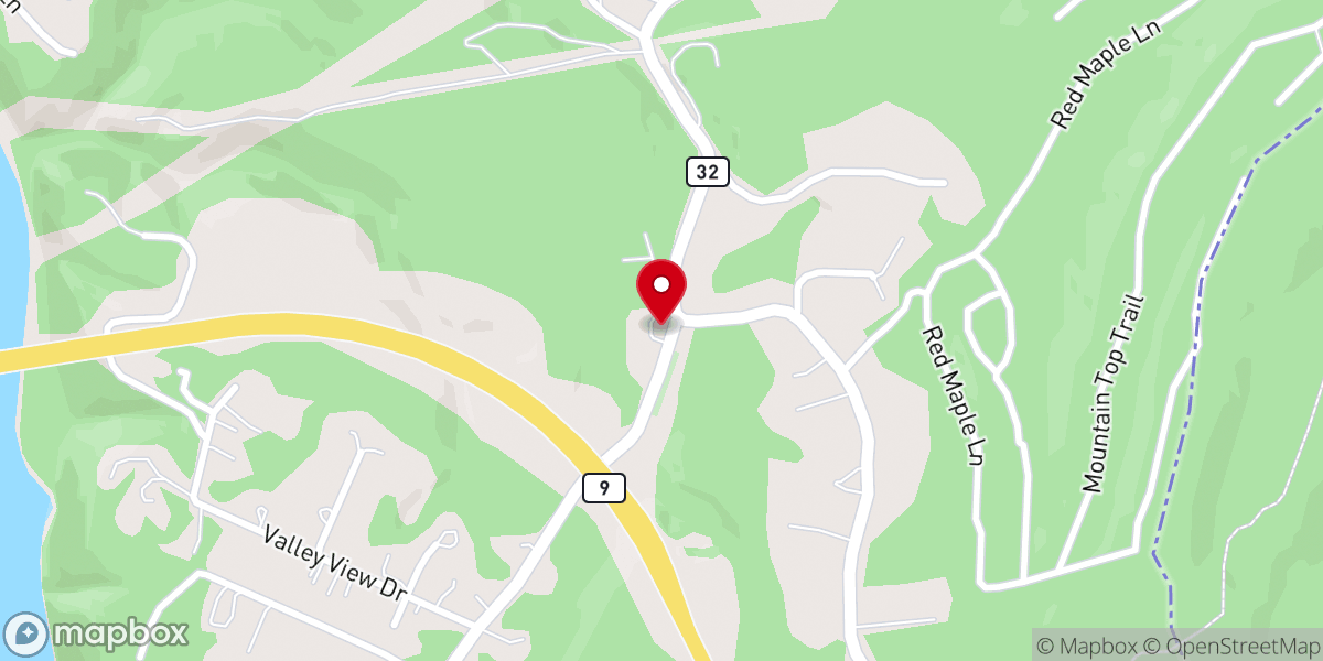 Map showing location of Chestnut Hill United Methodist