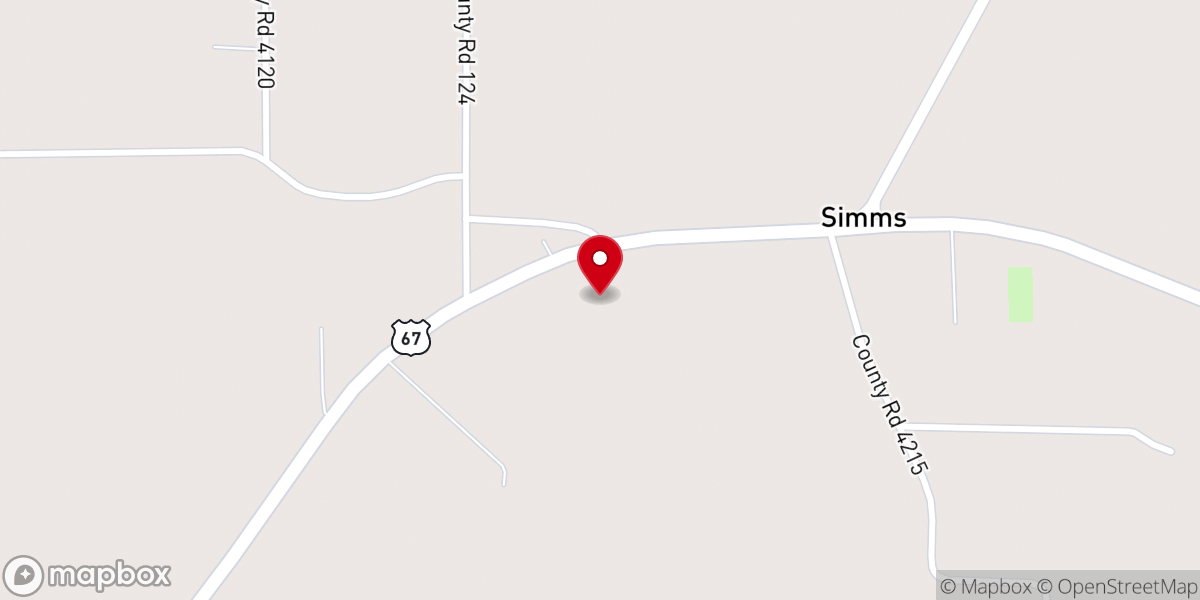 Map showing location of New Beginnings Christian Fellowship