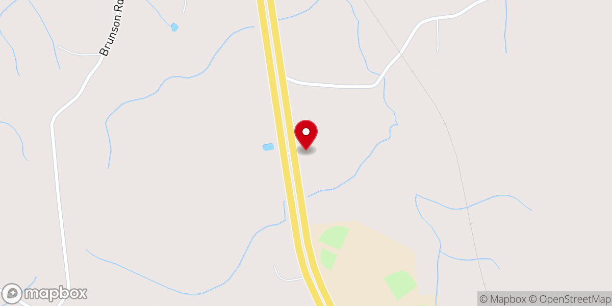 Map showing location of Dry Prong Apartments