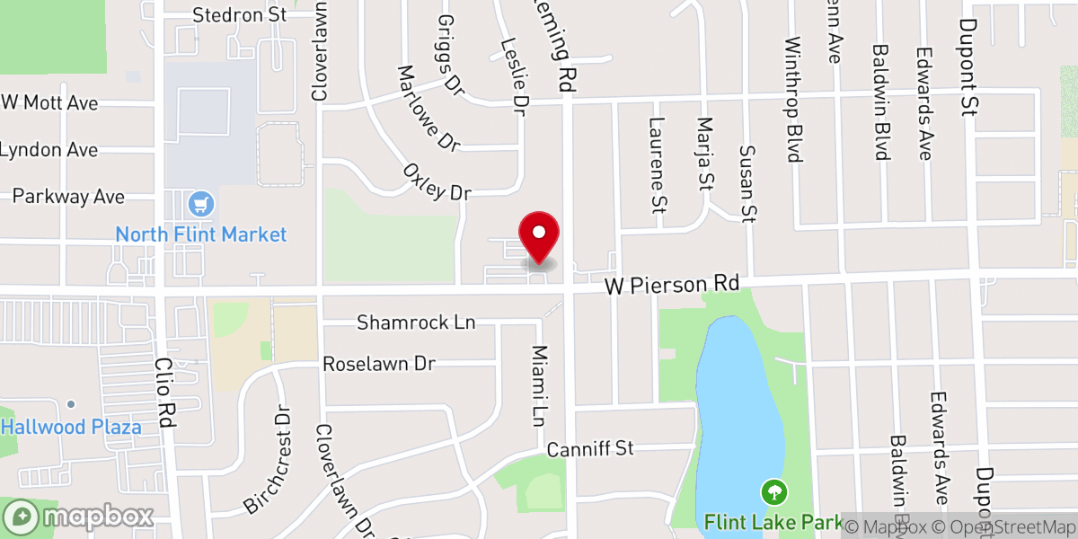 Map showing location of Mount Carmel Baptist Church