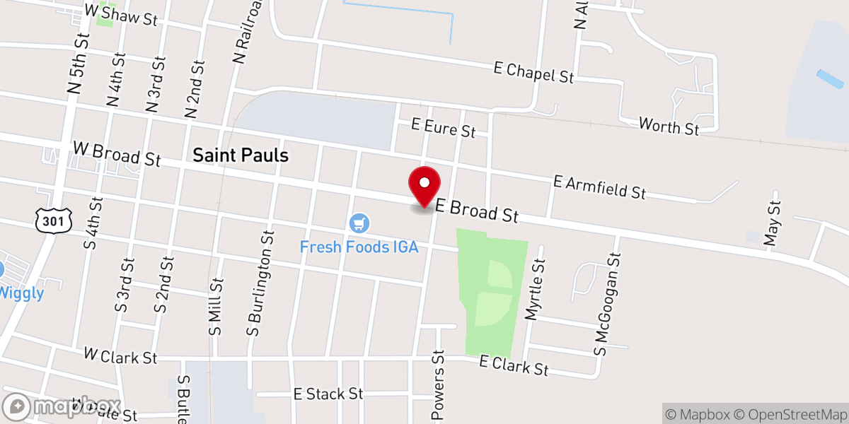 Map showing location of New Beginnings Church of God
