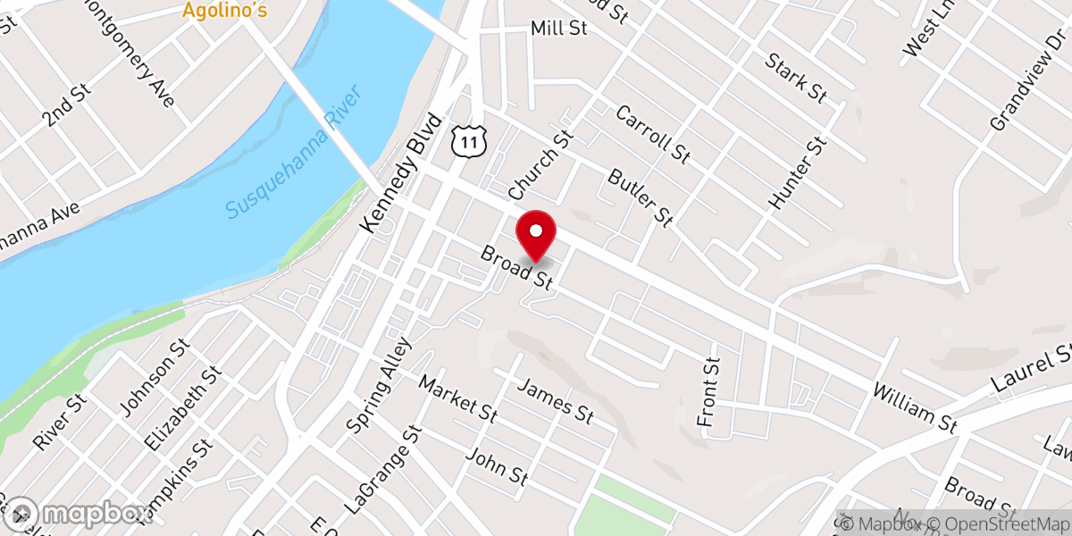 Map showing location of Child Jesus Roman Catholic Church