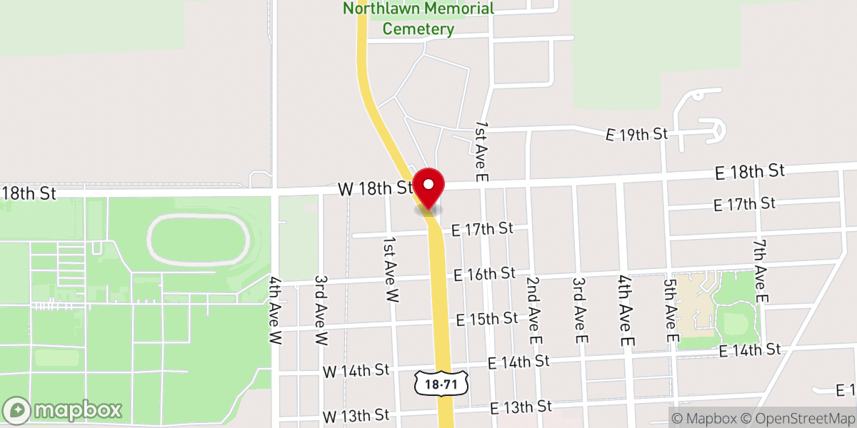 Map showing location of UDMO - Osceola County Outreach - Food Pantry