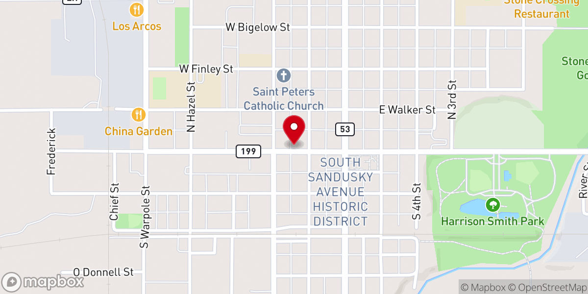Map showing location of Open Door Resource Center