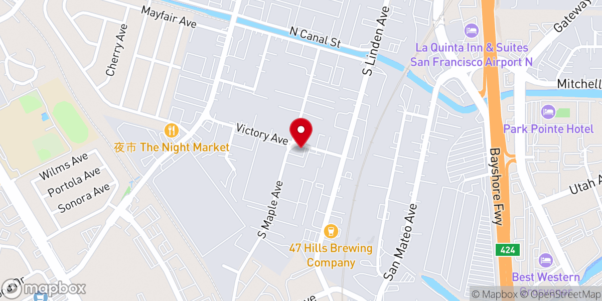 Map showing location of International Full Gospel Fellowship (IFGF) San Francisco