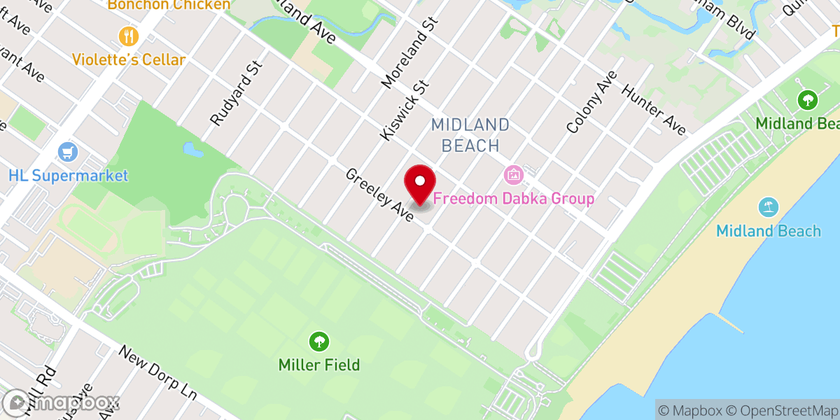 Map showing location of Oasis Christian Church