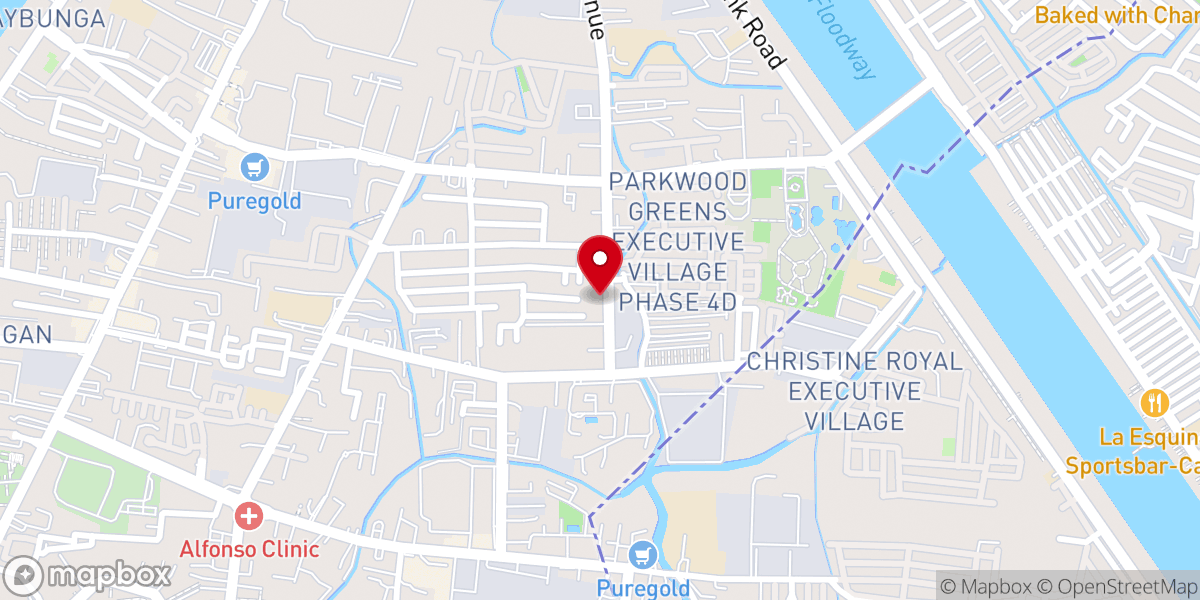 Map showing location of City Of Pasig Christian Bible Baptist Church