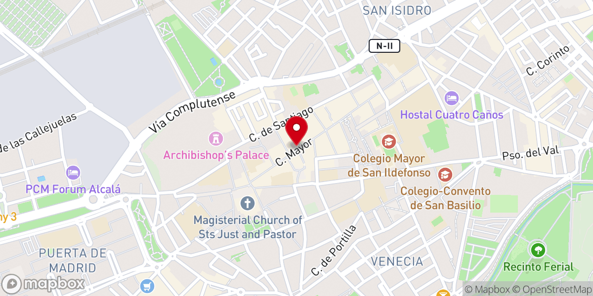 Map showing location of Iglesia de Nuestra Señora de la Misericordia