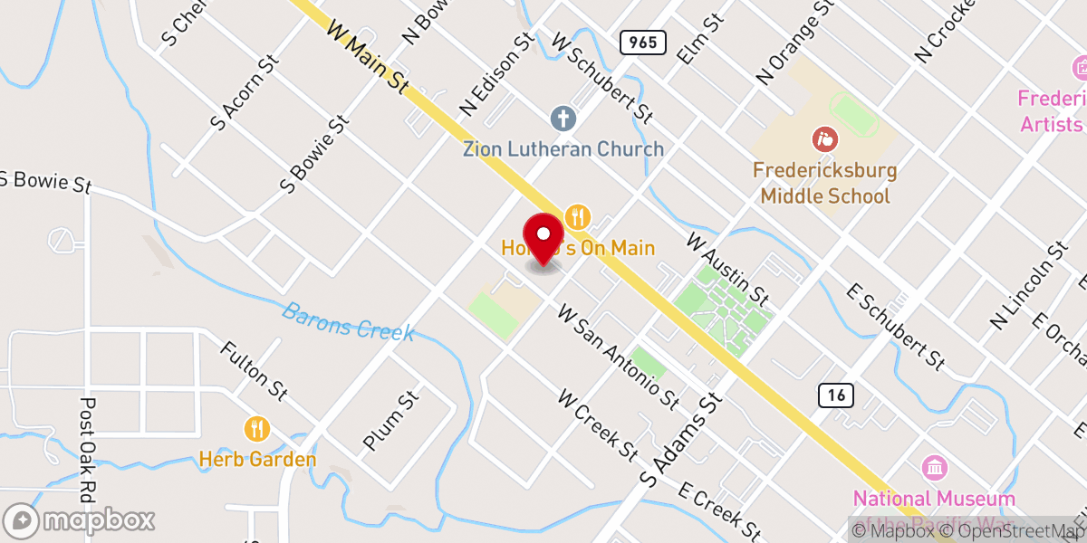 Map showing location of St Mary's Catholic Church