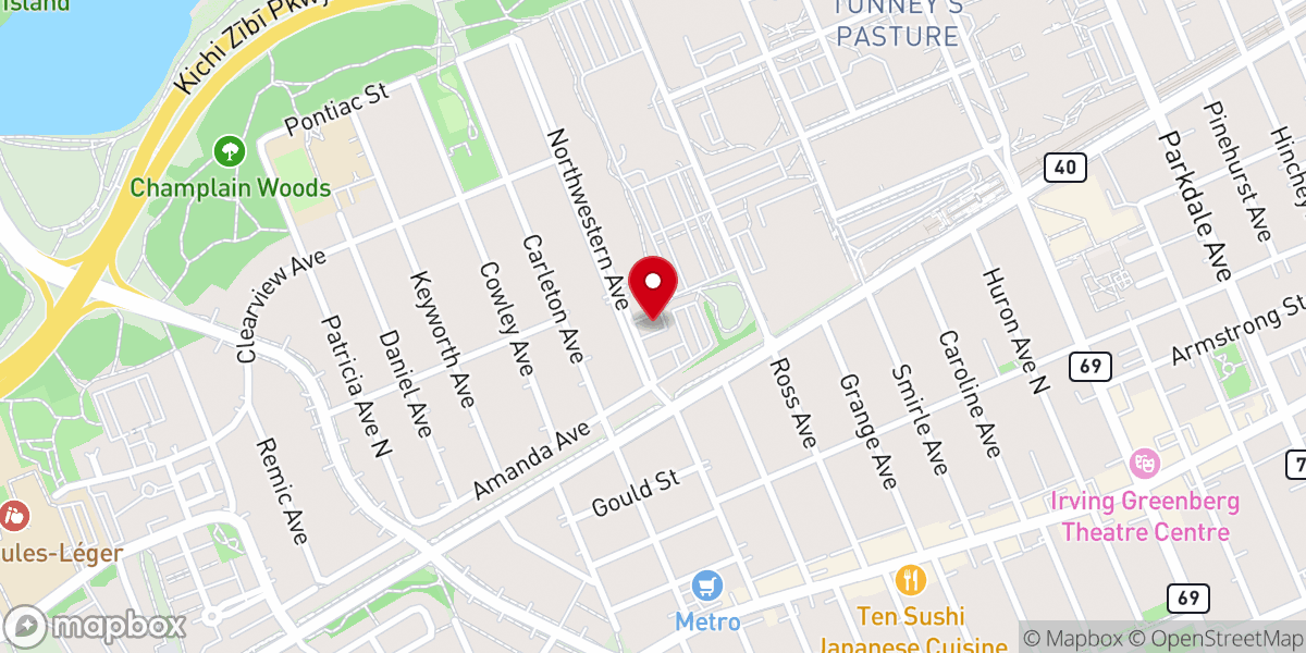 Map showing location of Hall of Peace