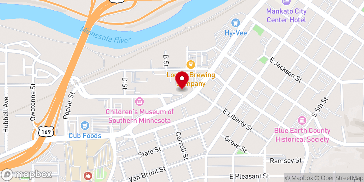 Map showing location of Salvation Army Office