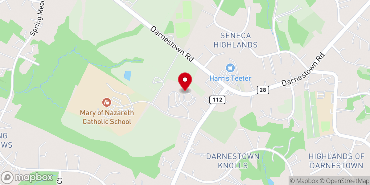 Map showing location of Our Lady of the Visitation Parish