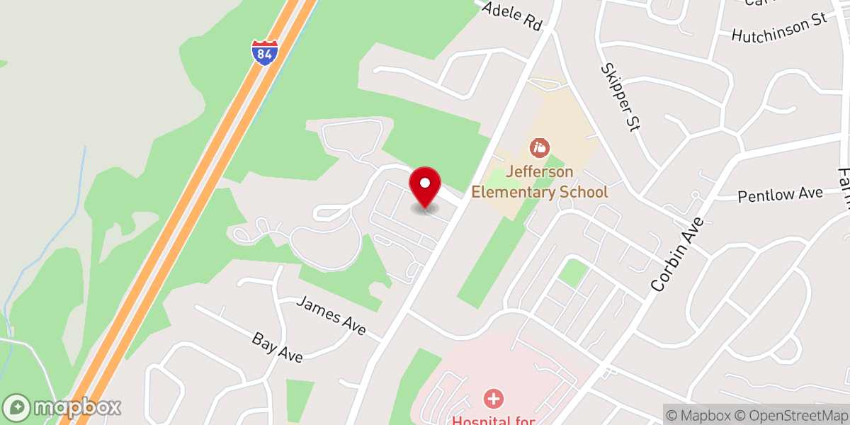 Map showing location of St. Francis Church