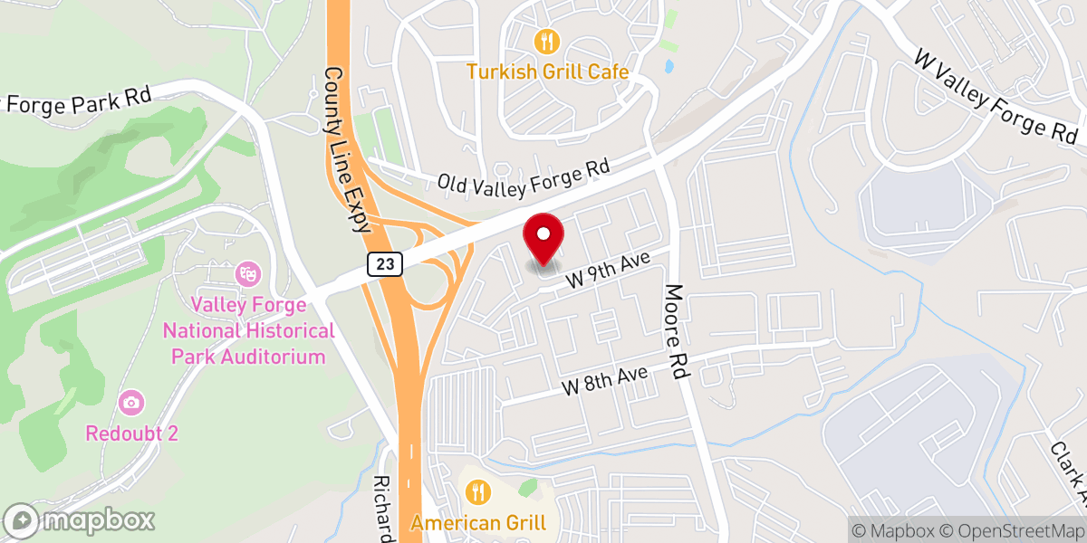 Map showing location of American Baptist Churches USA