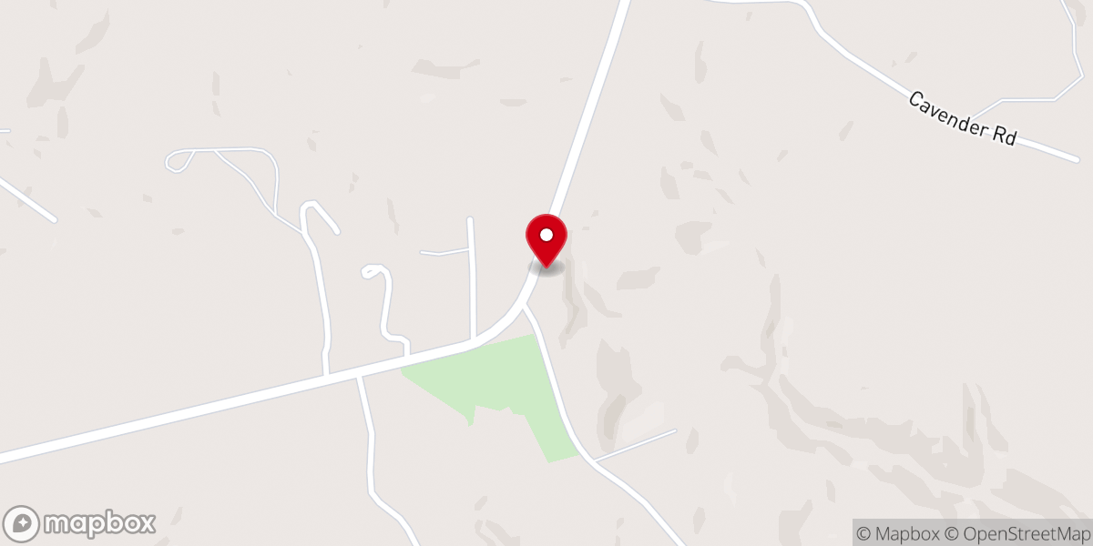 Map showing location of Waldrop Freewill Baptist Church