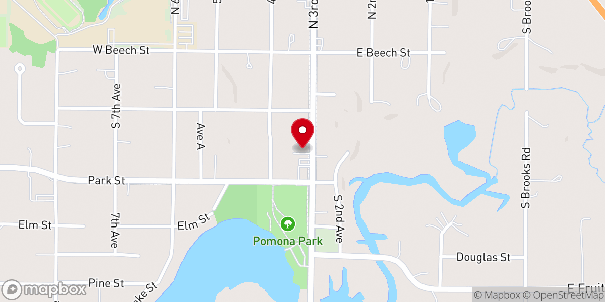 Map showing location of United States Postal Service