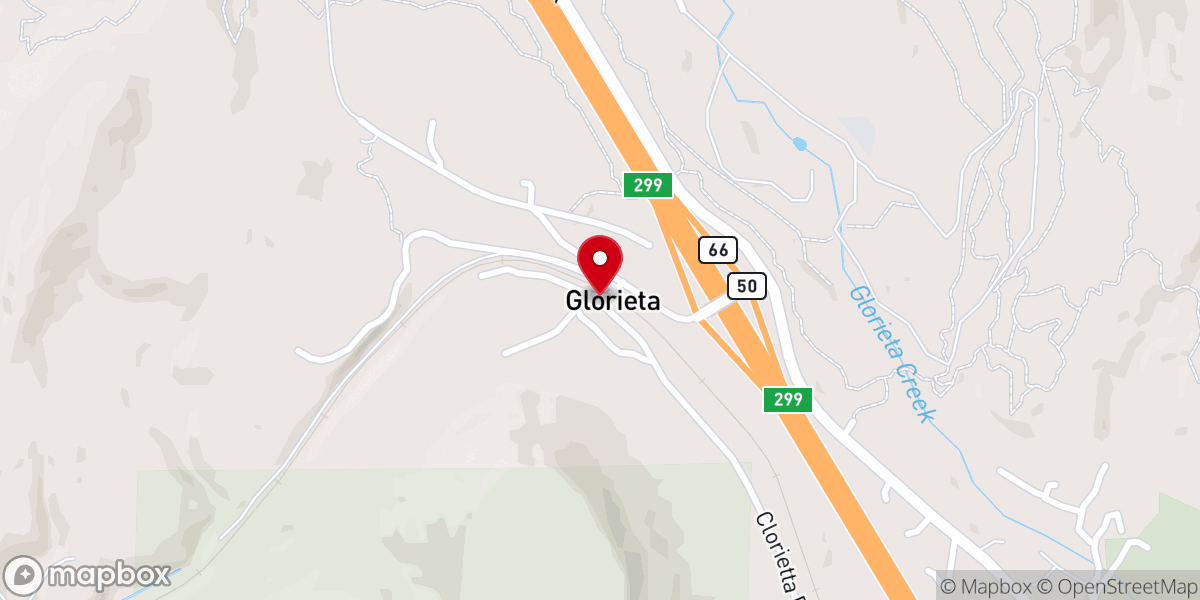 Map showing location of Glorieta