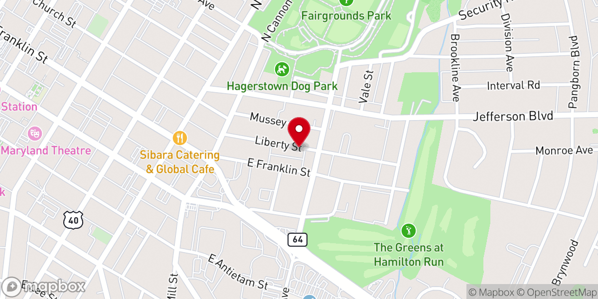 Map showing location of St Catherine's Eastern Orthodox Church
