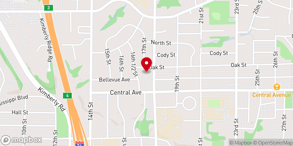 Map showing location of Saint James Lutheran Church Food Pantry - Food Distribution Center
