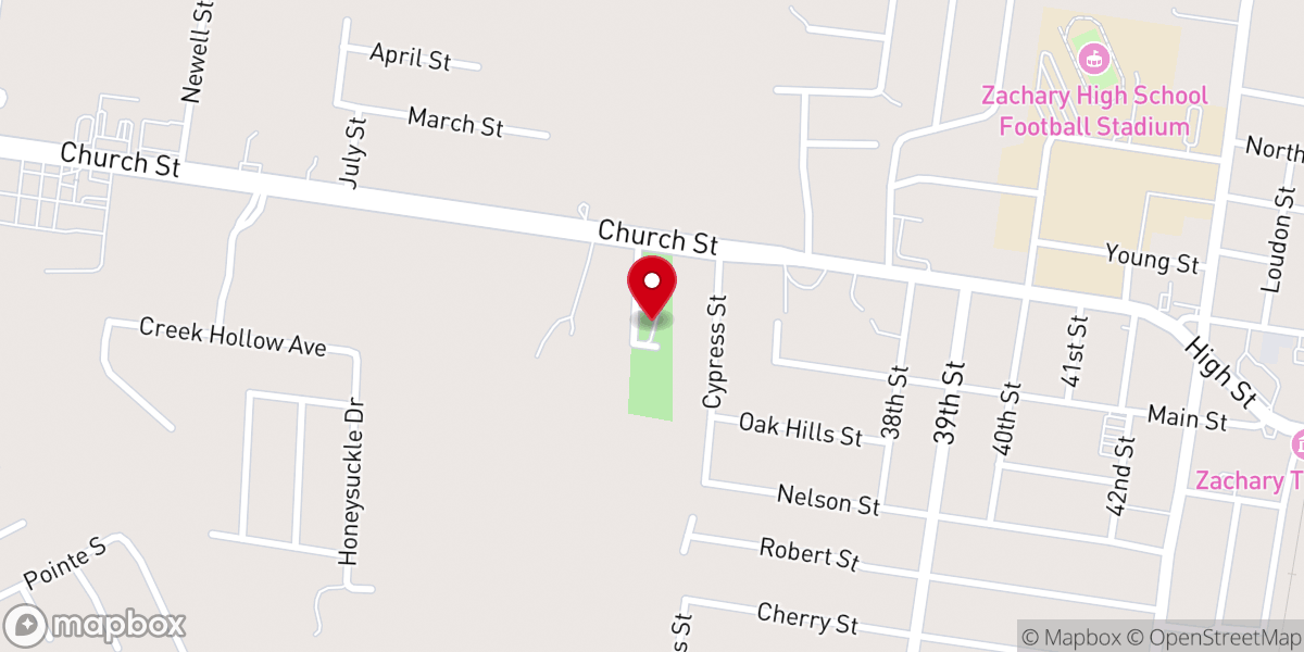Map showing location of Lions Park